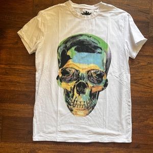 Heads or Tails Bedazzled Skull Tee